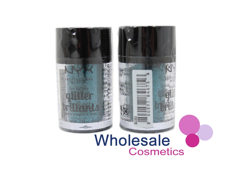 9 x NYX Professional Makeup Face & Body Glitter - TEAL