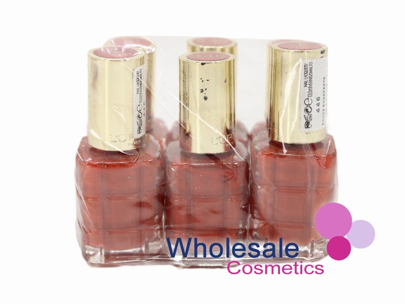 6 x L'Oreal Color Riche Nail Polish - 446 ROUGE OPERA