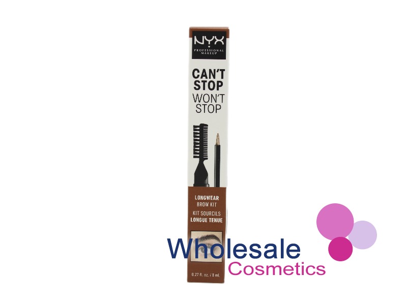 6 x NYX Can't Stop Won't Stop Longwear Brow Kit - 05 ASH BROWN