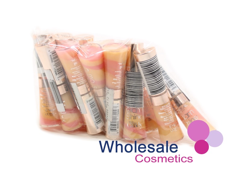 12 x L'Oreal Glam Shine Miss Candy Lipgloss - 701 BUBBLE PINK