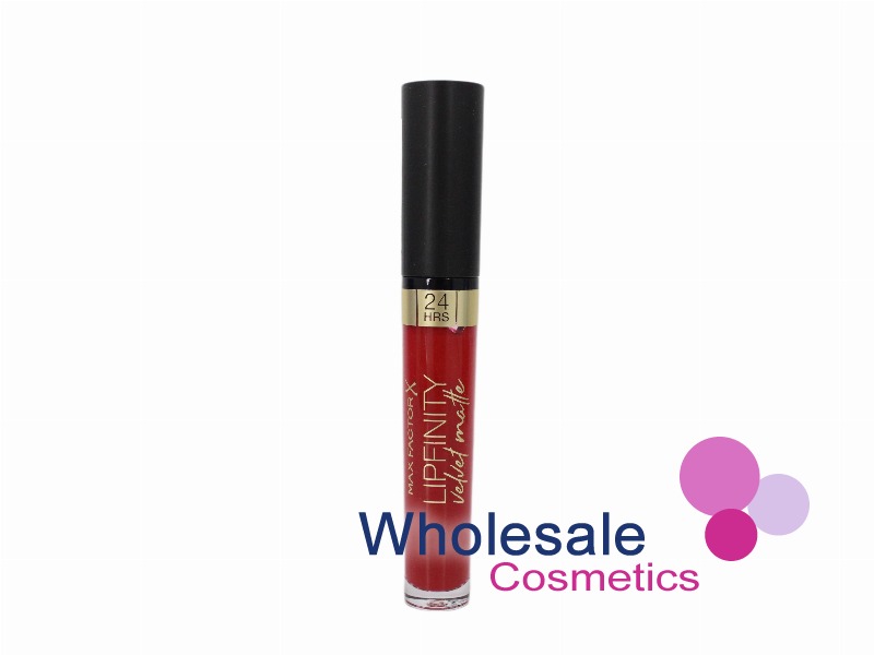 7 x Max Factor Lipfinity Velvet Matte Lip Colour - 025 RED LUXURY