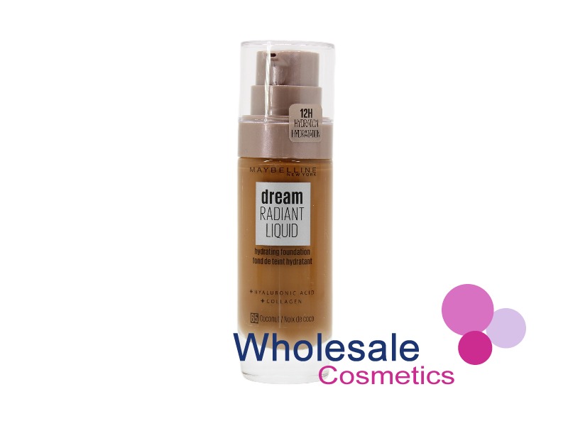 6 x Maybelline Dream Radiant Liquid Foundation + Hydrating Serum - 65 COCONUT