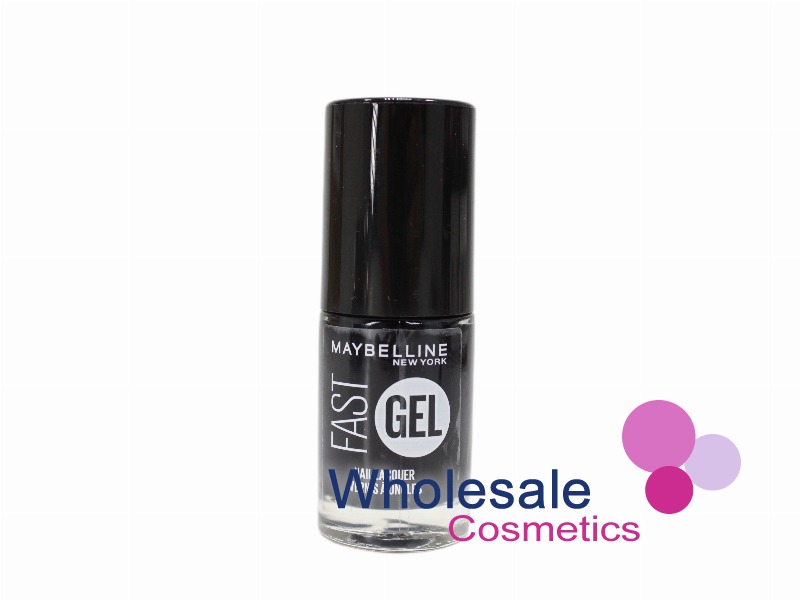 8 x Maybelline Fast Gel Nail Polish - 17 BLACKOUT