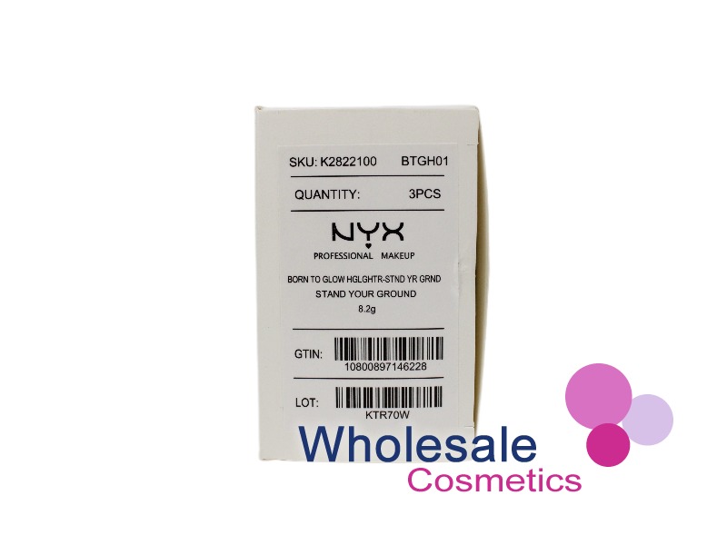 3 x NYX Professional Makeup Born To Glow Highlighter - 01 STAND YOUR GROUND