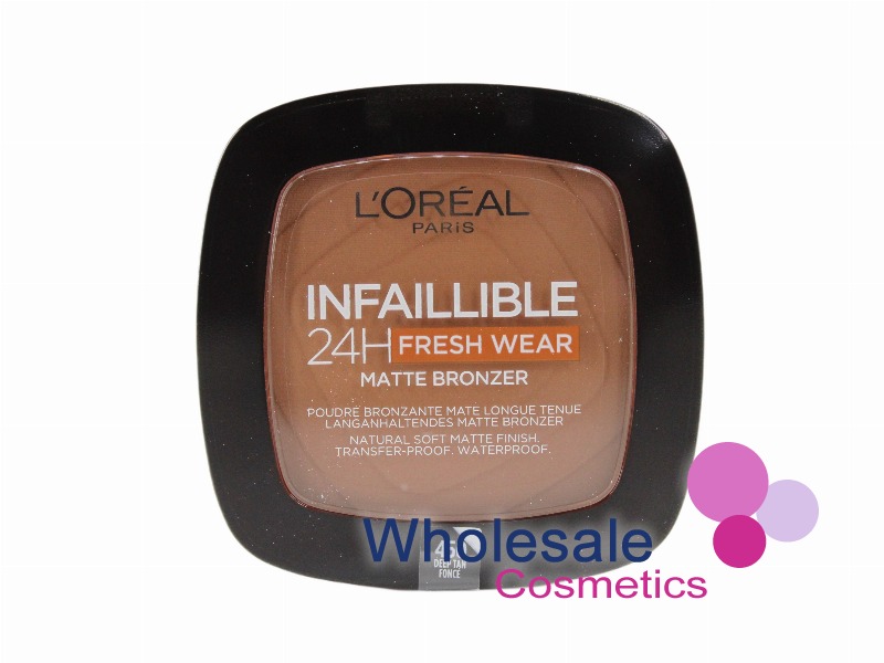 6 x L'Oreal Paris Infaillible 24H Fresh Wear Matte Bronzer - 450 DEEP TAN