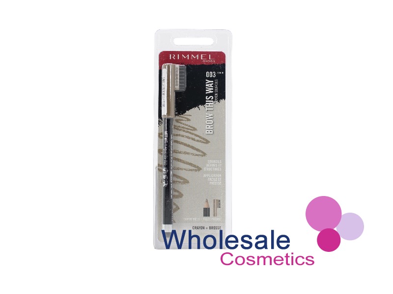 6 x Rimmel Eyebrow Brow This Way Pencil - 003 BLONDE
