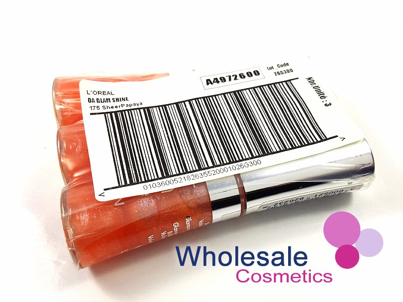 9 x L'Oreal Glam Shine Reflexion Lip Gloss - 175 SHEER PAPAYA