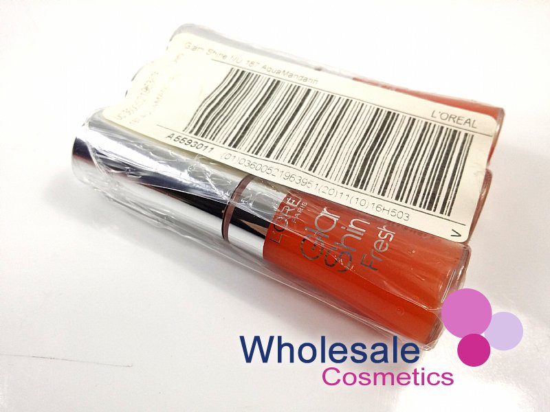 12 x L'Oreal Glam Shine Fresh & Reflexion Lip Gloss - 187 AQUA MANDARIN