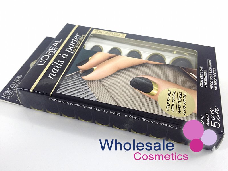 9 x L'Oreal Nails A Porter False Nails - 004 DRAMA QUEEN
