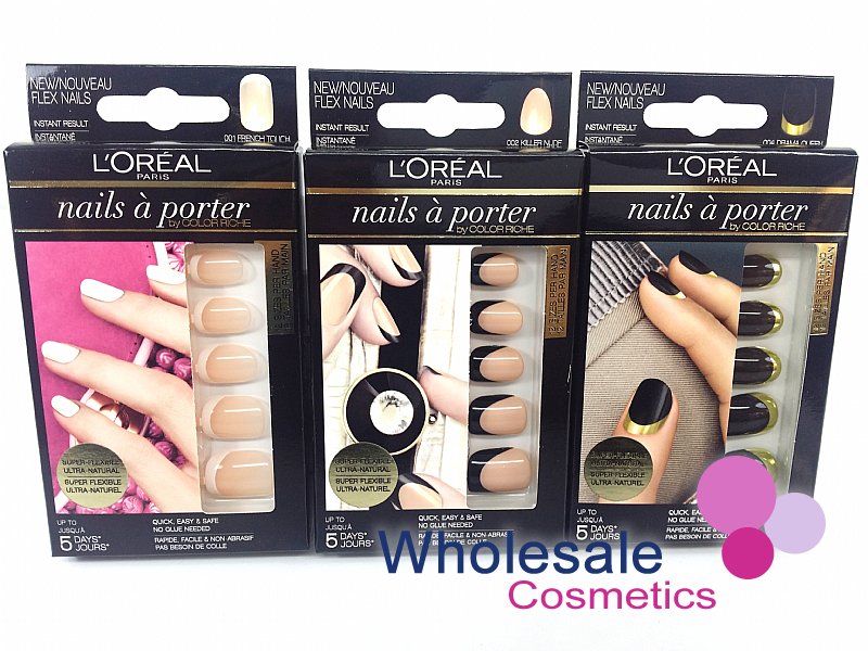12 x L'Oreal Nails A Porter False Nails - ASSORTED