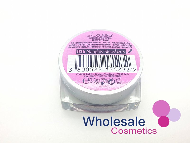 12 x L'Oreal Color Infallible Eyes 24Hr Powder Eyeshadow - 036 NAUGHTY STRAWBERRY