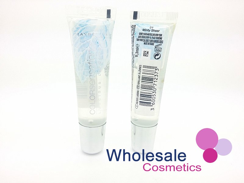 24 x Maybelline Color Sensational Luscious Lip Gloss - 01 MINTY SHEER