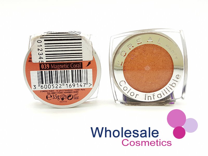 12 x L'Oreal Color Infallible Eyes 24Hr Powder Eyeshadow - 039 MAGNETIC CORAL
