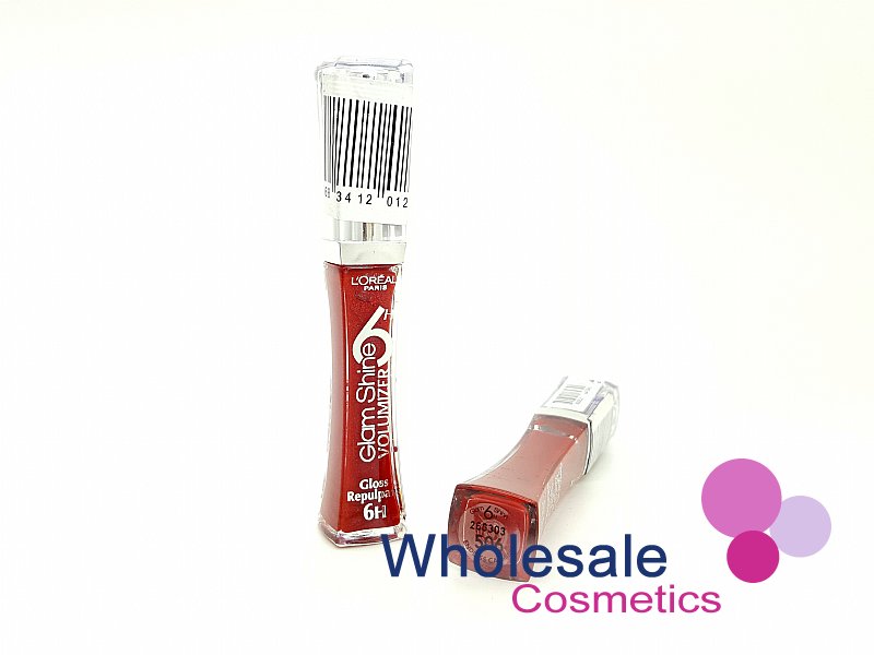 12 x L'Oreal Glam Shine Lip Gloss 6hrs Brilliance - 506 ENDLESS CARAMINE