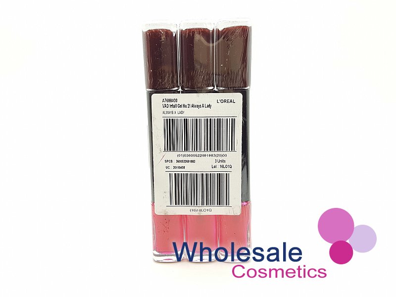 12 x L'Oreal Infallible Duo Nail Polish - 21 ALWAYS A LADY