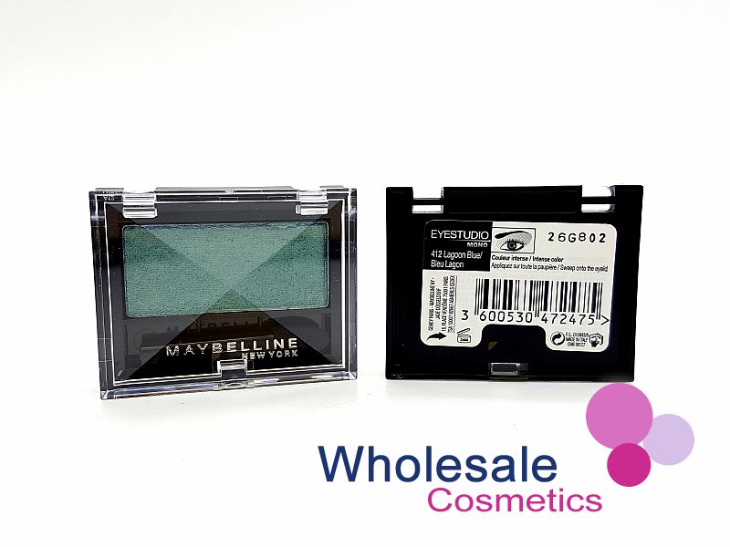 12 x Maybelline Eye Studio Mono Eye Shadows - 412 LAGOON BLUE