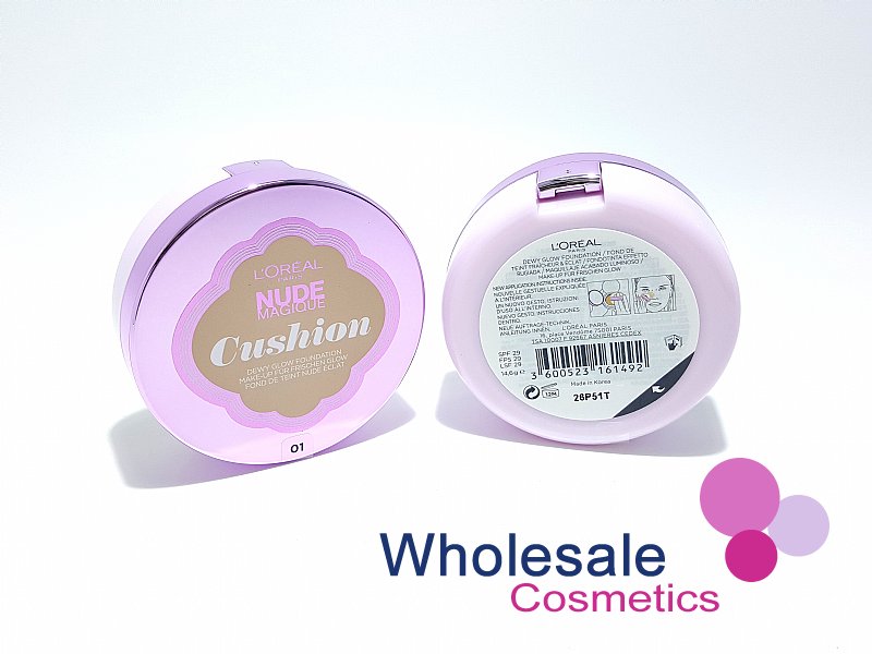 6 x L'Oreal Paris Nude Magique Cushion Foundation - 01 PORCELAIN