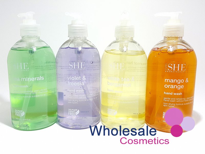9 x Om SHE Aromatherapy Hand Wash 500ml - ASSORTED