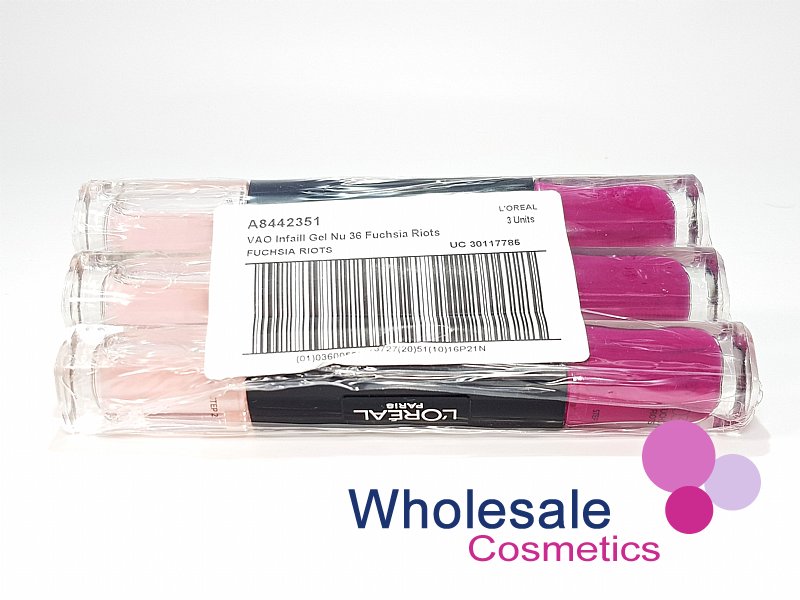 12 x L'Oreal Infallible Duo Nail Polish - 36 FUCHSIA RIOTS