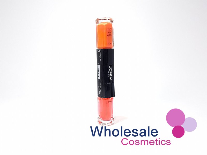 12 x L'Oreal Infallible Duo Nail Polish - 35 FIGHT FOR ORANGE