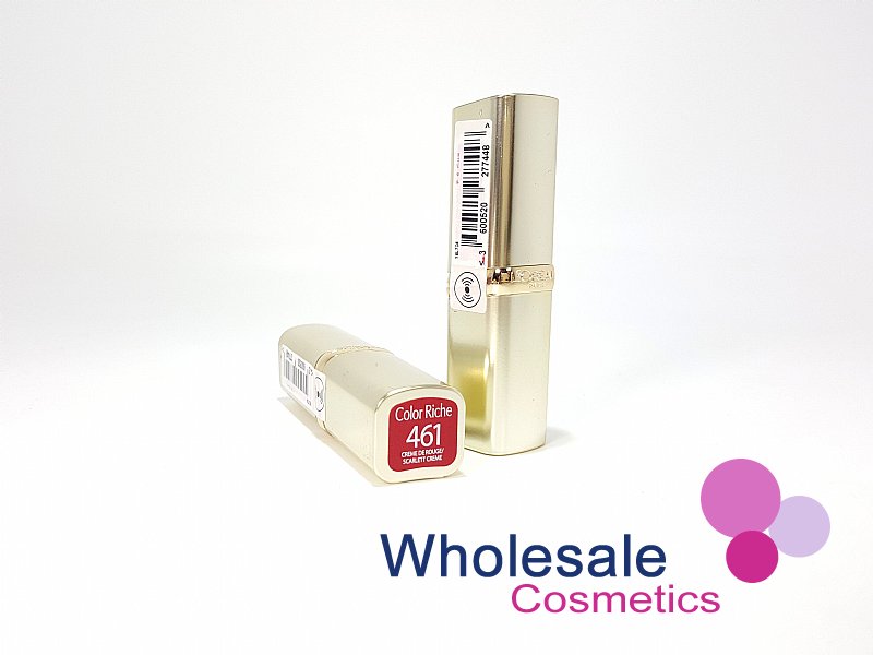 12 x L'Oreal Color Riche Lipsticks - 461 SCARLETT CREME
