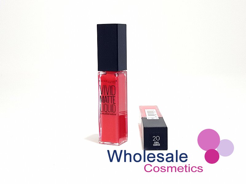 9 x Maybelline Vivid Matte Liquid Lip Gloss - 20 CORAL COURAGE