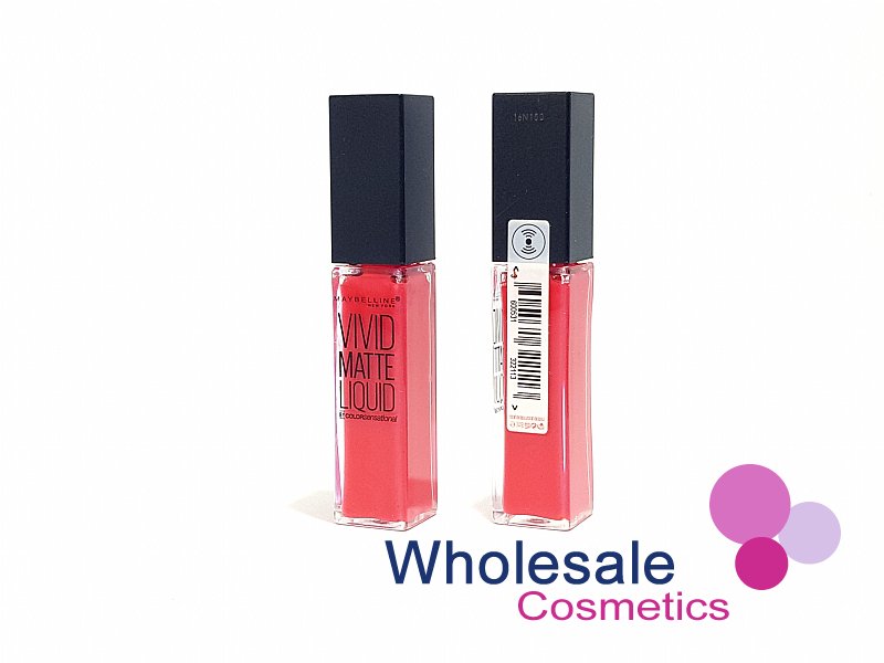 9 x Maybelline Vivid Matte Liquid Lip Gloss - 20 CORAL COURAGE