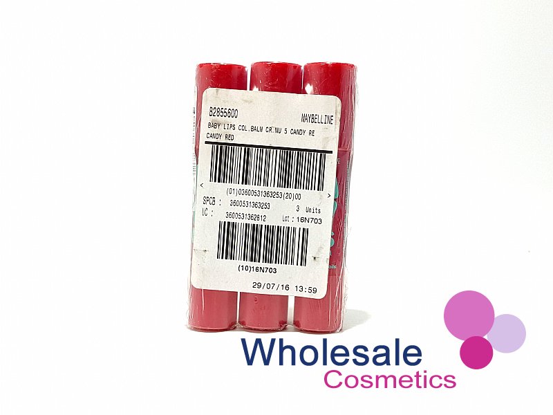 9 x Maybelline Baby Lips Color Crayon - 005 CANDY RED