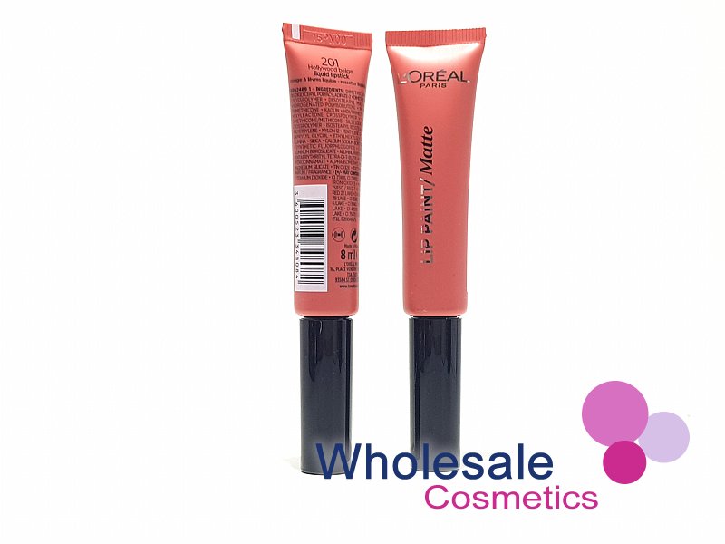 8 x L'Oreal Infallible Nudist Matte Lip Paint - 201 HOLYWOOD BEIGE