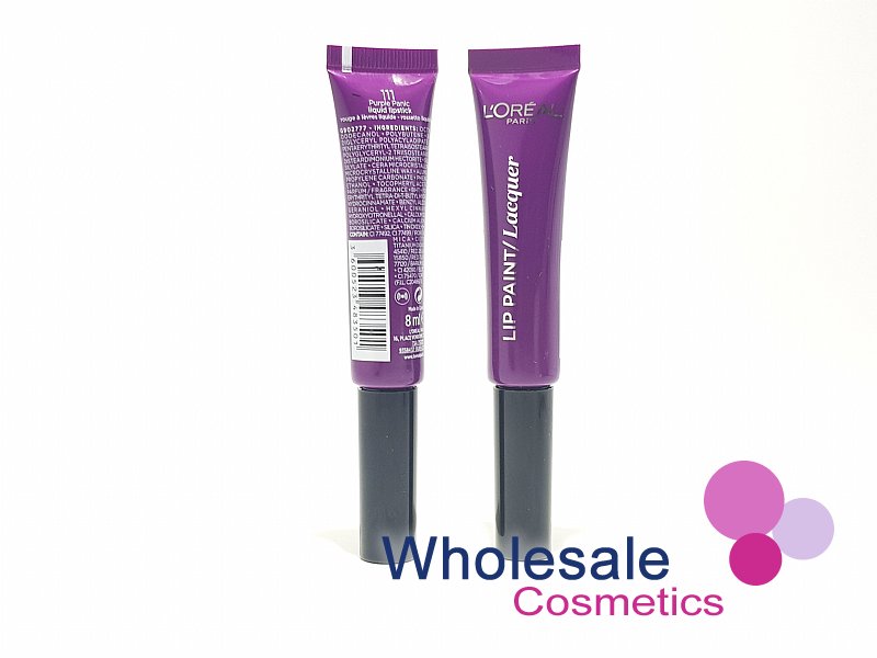 8 x L'Oreal Infallible Lip Paint Lacquer - 111 PURPLE PANIC