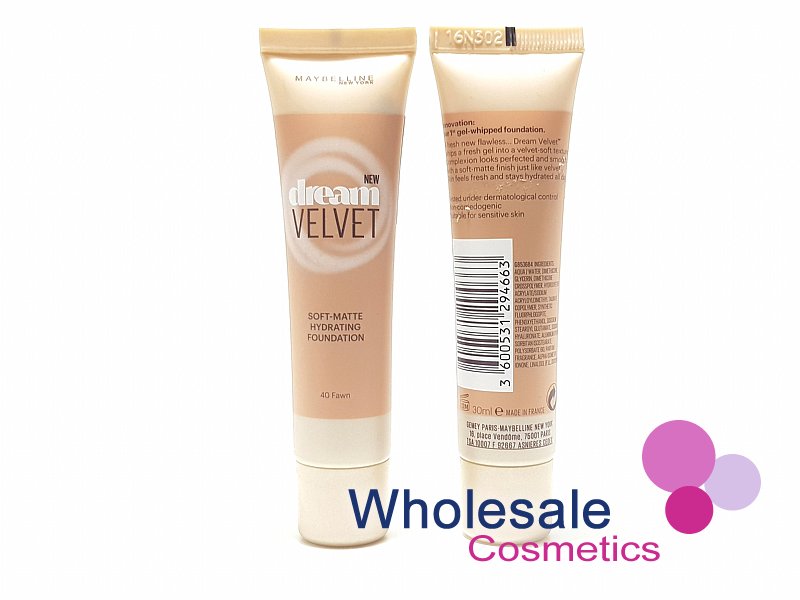 6 x Maybelline Dream Velvet Foundation - 40 FAWN