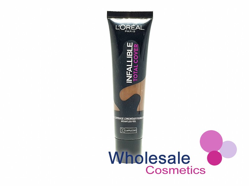6 x L'Oreal Infallible Total Cover Foundation - 33 CAPPUCCINO