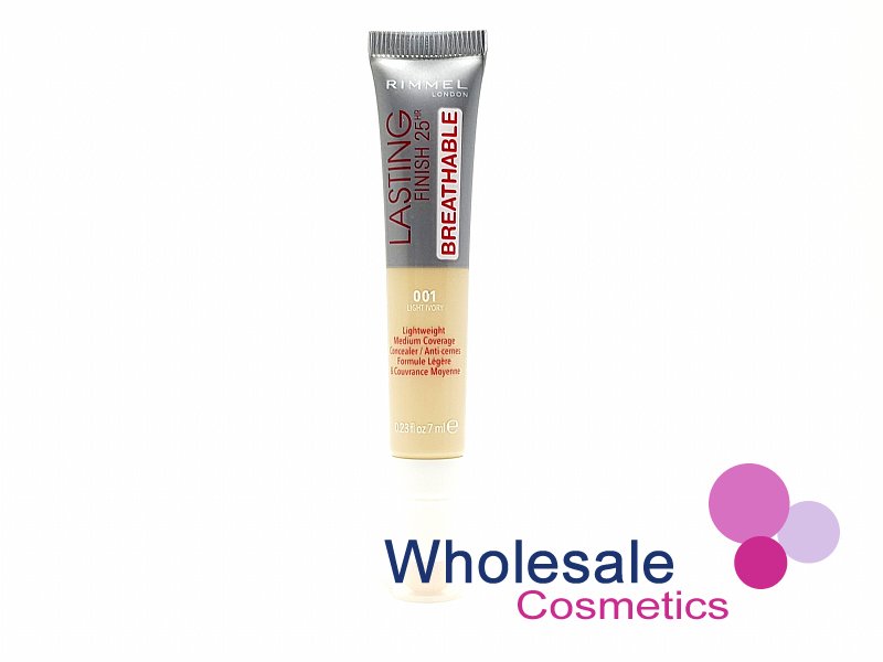 10 x Rimmel Lasting Finish 25H Concealer - 001 LIGHT IVORY
