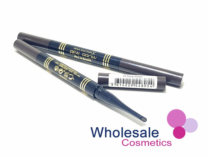 9 x Max Factor Real Brow Fill & Shape Liner - 04 DEEP BROWN