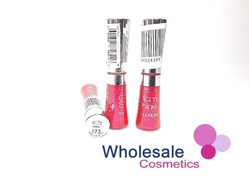 9 x L'Oreal Glam Shine Reflexion Lip Gloss - 173 SHEER FRAMBOISE