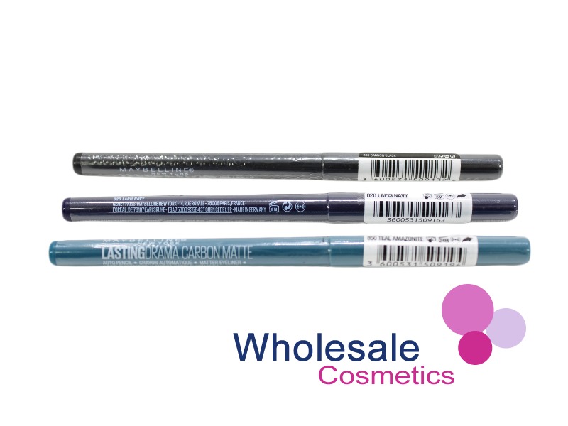 12 x Maybelline Lasting Drama Carbon Matte Eyeliner - ASSORTED