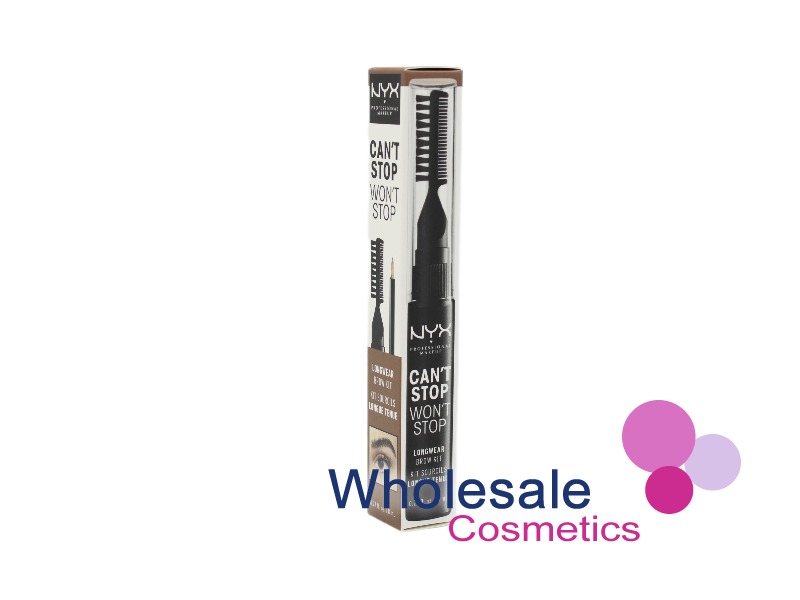 6 x NYX Can't Stop Won't Stop Longwear Brow Kit - 02 TAUPE