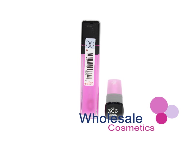 7 x L'Oreal Infallible Mega Neon Lip Gloss - 306 MORE OF BORA BORA