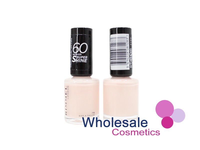 9 x Rimmel 60 Seconds Super Shine Nail Polish - 718 KISS A SAILOR