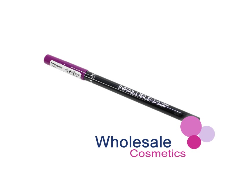 12 x L'Oreal infallible Longwear Lip Liner - 207 WUTHERING PURPLE