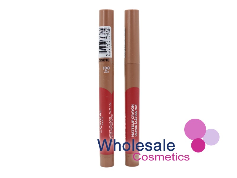 9 x L'Oreal Paris Infallible Matte Lip Crayon - 108 HOT APRICOT