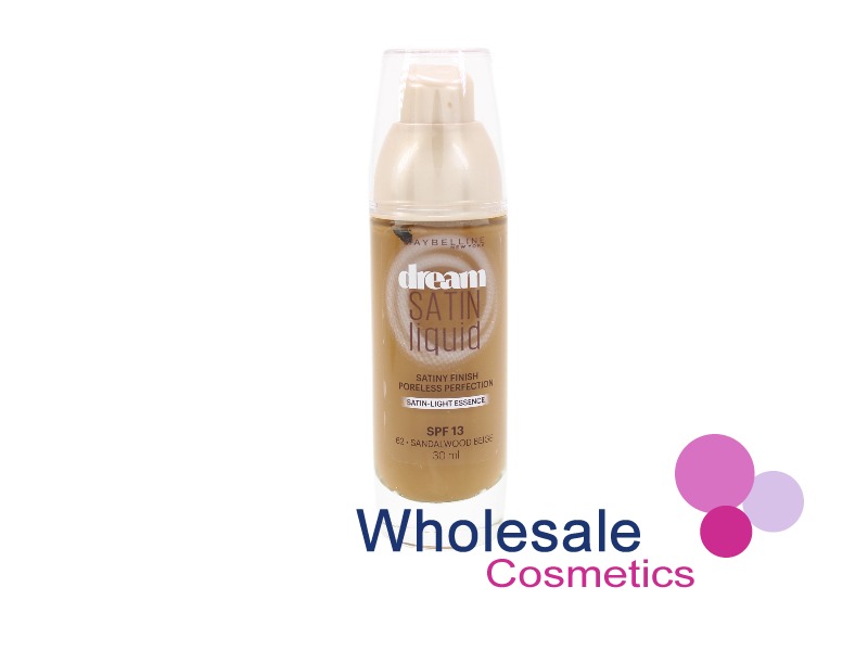 6 x Maybelline Dream Satin Liquid Foundation - 62 SANDALWOOD BEIGE