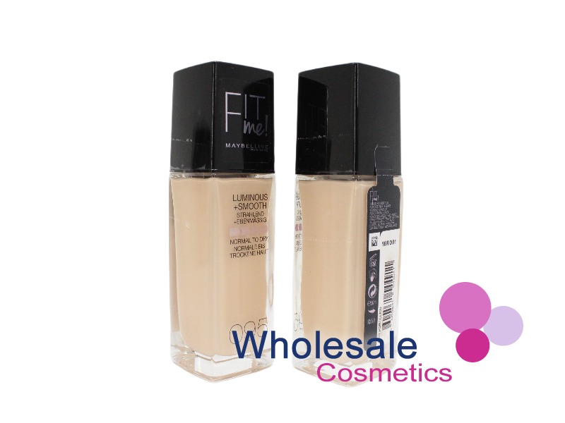 6 x Maybelline Fit Me Luminous and Smooth Foundation - 095 FAIR PORCELAIN