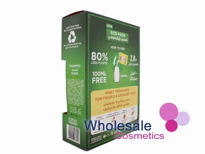 6 x Garnier Ultra Doux Honey Shampoo 500 ml + Bottle Free