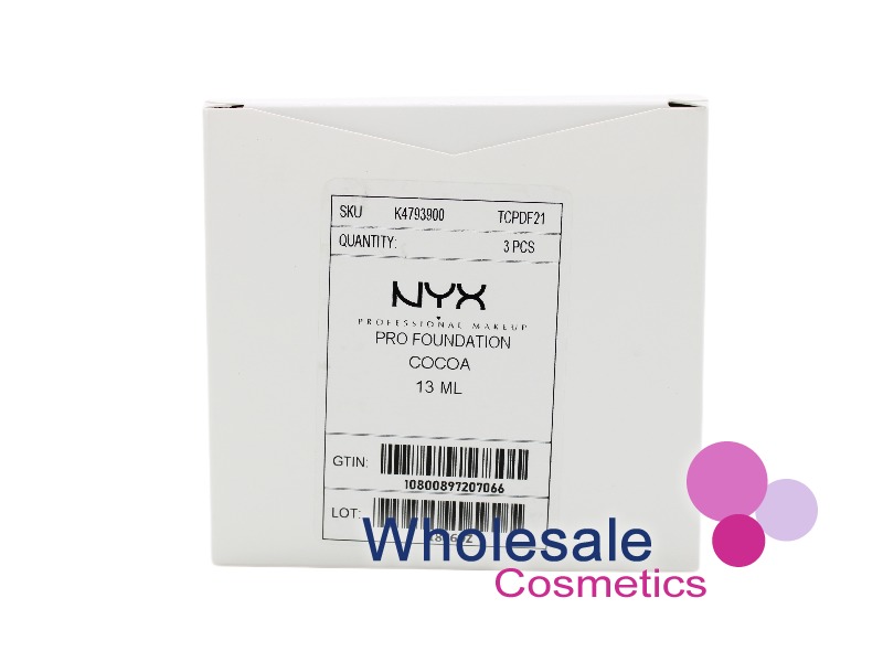 6 x NYX Total Control Drop Pro Foundation - COCOA