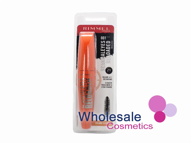 10 x Rimmel Scandal Eyes Reloaded Extreme Volume & Wear Mascara - 001 BLACK