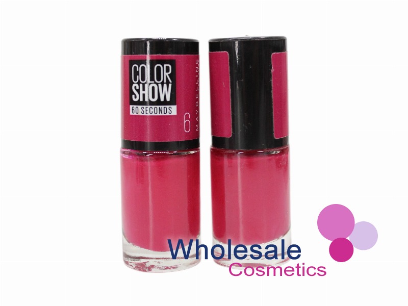 8 x Maybelline Colorshow 60 Seconds Nail Polish NO BARCODE - 6 BUBBLICIOUS