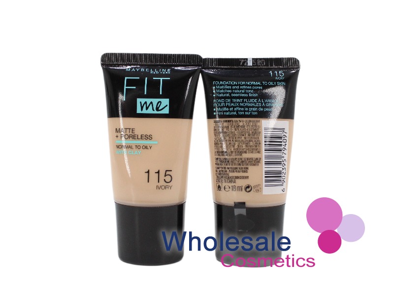 6 x Maybelline Fit Me Matte & Poreless Liquid Foundation 18ml - 115 IVORY