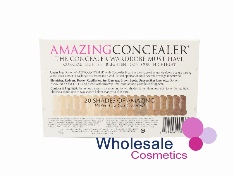 10 x Amazing Cosmetics Amazing Concealer  - 4 SHADES SWATCHES