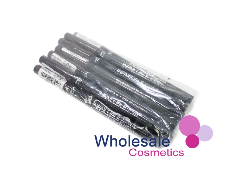 12 x L'Oreal infallible Longwear Lip Liner - 107 DARK RIVER